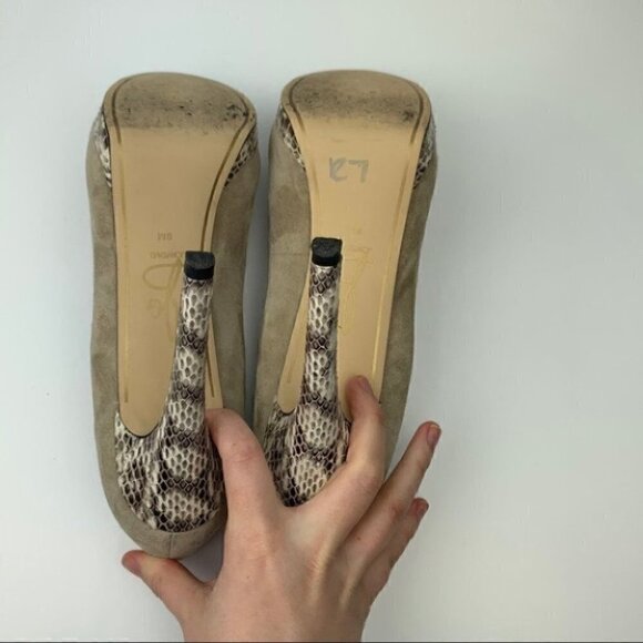 Joan & David heels 9 Dadelsa4 suede platforms - Picture 7 of 12